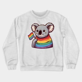 Gay Pride Koala Bear Crewneck Sweatshirt